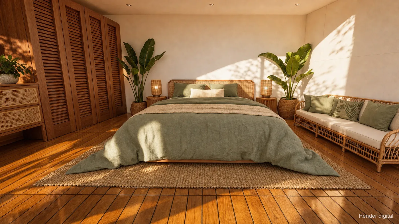 Master cabin, tropical style