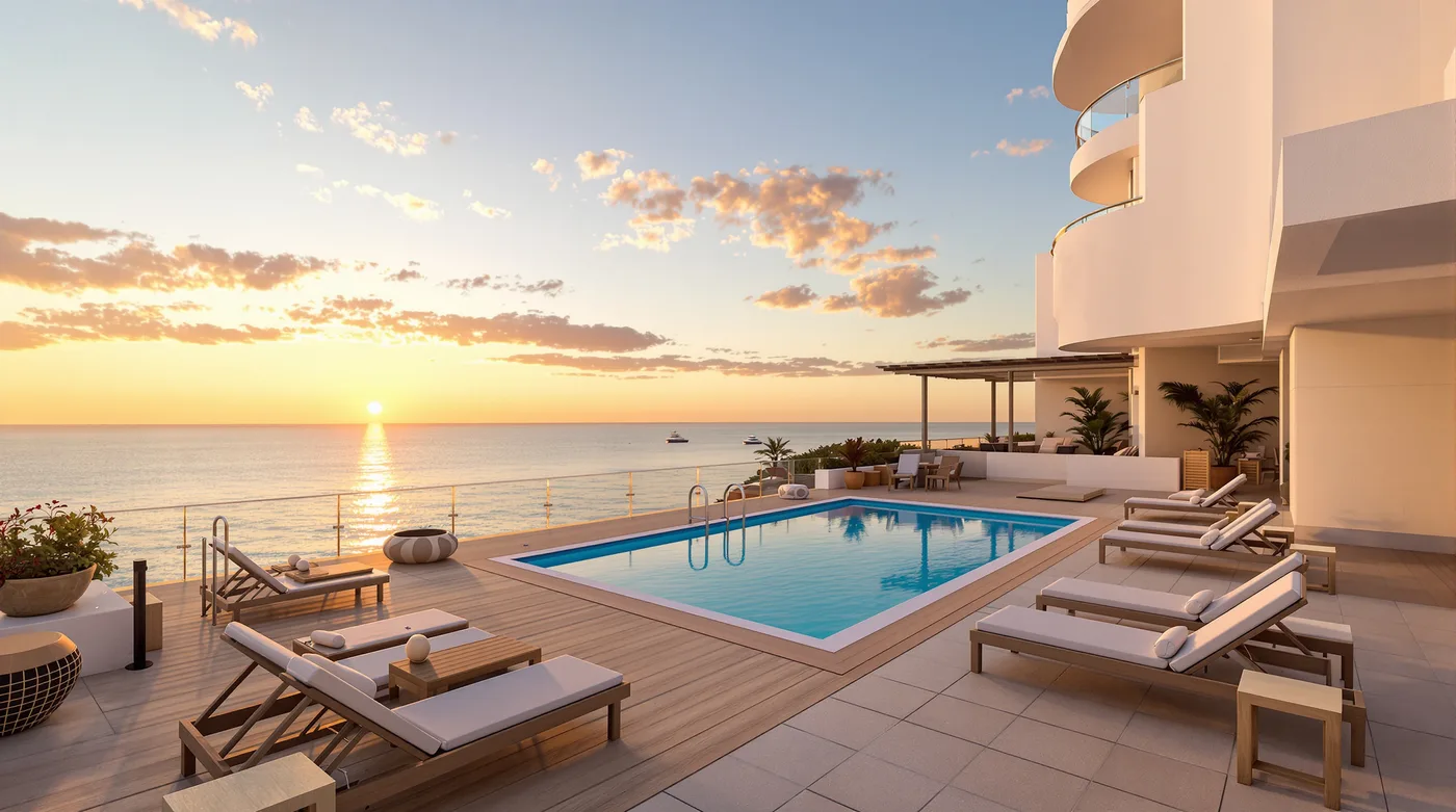Mediterranean rooftop terrace